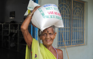 Reis für die Armenspeisung in Indien